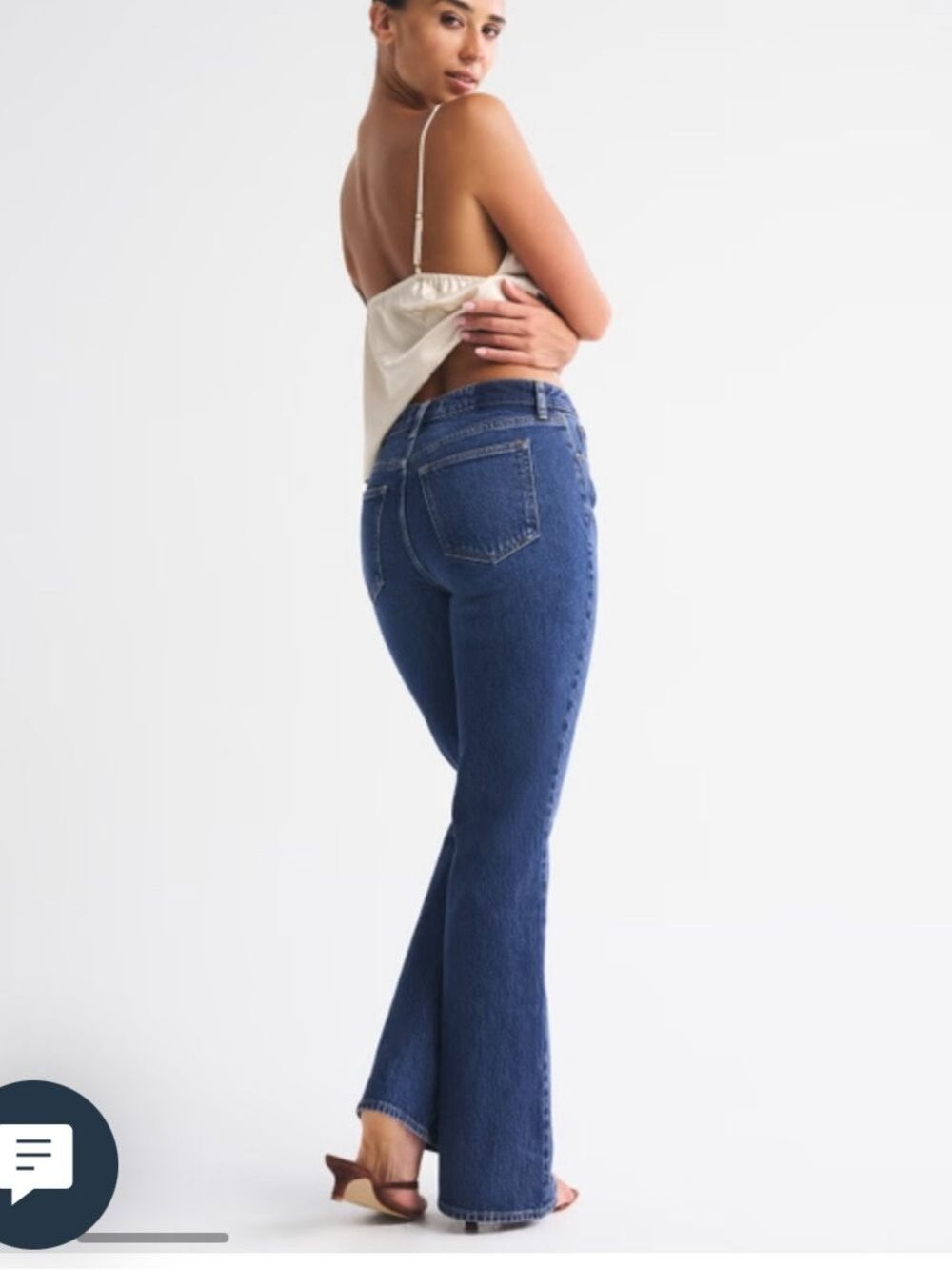 Abercrombie Fitch Women's High Rise Curve Love Vintage Flare Jeans Size 2 - Picture 2 of 10